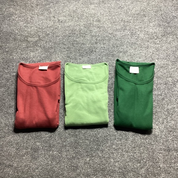 CVG Tops - CVG Maroon Green Thermal Long Sleeve Shirt XXL Constantly Varied Gear Lot Of 3